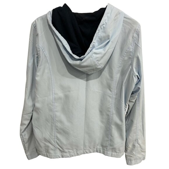Nike Womens Light Blue Full Zip Hooded Jacket Size Large - Picture 2 of 11